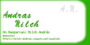 andras milch business card